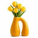 Yellow Ceramic Vase