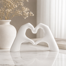 Heart Hands Sculpture