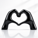 Heart Hands Sculpture