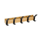 Coat Rack Wall Mounted Wooden Hook Organizer Shelf