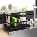 Sink Caddy Stainless Steel Kitchen Organizer Rotating Spout
