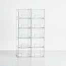 Storage Organizer Clear Stackable Acrylic Drawer Bins Handles