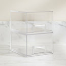 Storage Organizer Clear Stackable Acrylic Drawer Bins Handles